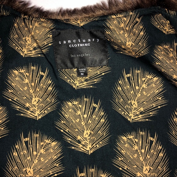 Anthropologie Sanctuary Faux Fur Brown Vest Medium - Picture 5 of 8